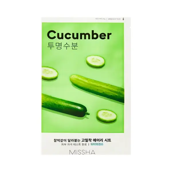 Missha Airy Fit Gurken-tuchmaske Feuchtigkeitsgesichtsmaske Mit Gurkenextrakt 19 G thumbnail