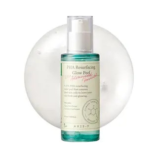 Axis-Y Pha Erneuerndes Glow Peeling 50ml - 10% Pha Fruchtextrakt Mildes Peeling Gel Porenverfeinerer Gesicht - Vegane Koreanische Hautpflege Glass