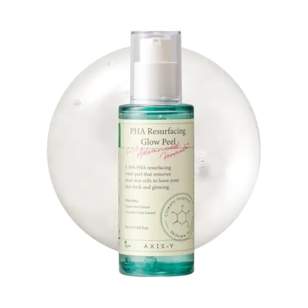 Axis-Y Pha Erneuerndes Glow Peeling 50ml - 10% Pha Fruchtextrakt Mildes Peeling Gel Porenverfeinerer Gesicht - Vegane Koreanische Hautpflege Glass thumbnail