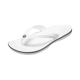 Crocs Unisex Crocband Flip Flops, White, 11 Uk