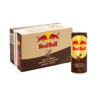 Cold Brew Coffee Getränk – Red Bull – 12 Dosen à 250 Ml – Gekühlter Kaffee Mit Koffein – Inkl Bierdeckel – Haus Der Biere Berlin
