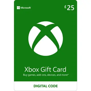 Microsoft Xbox Gift Card £25 - Xbox Series X | S - Xbox One