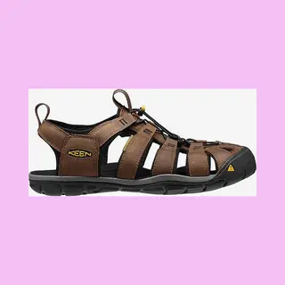 Keen Men's Clearwater Cnx Lightweight Water Sandals, Dark Earth/Black, 11