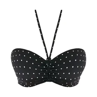 Freya Jewel Cove Bandeau Bikini Top In Black