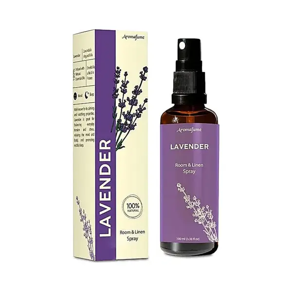 Lavender Linen & Pillow Spray By Aromafume | 100ml/3.38 Fl Oz | With Pure Lavender Essential Oil | Aromatherapy Spray For Relaxation, Sleep & Stress thumbnail