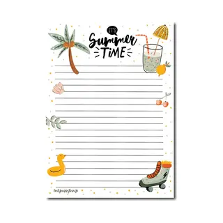 Only happy things A5 Notitieblok - Zomer - Dubbelzijdig