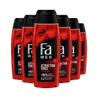 Fa Men - Attraction Force - Douchegel - Voordeelverpakking - 6 X 250 Ml