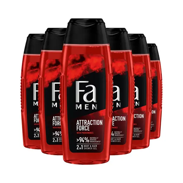 Fa Men - Attraction Force - Douchegel - Voordeelverpakking - 6 X 250 Ml thumbnail