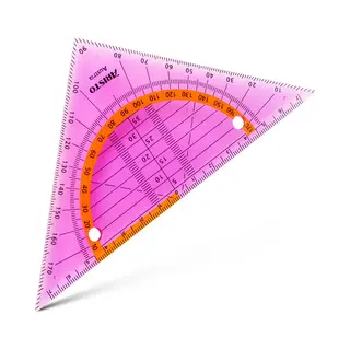 Aristo Geodriehoek - GEOflex - Schaalverdeling 14cm - Flexibel - Neon Roze - Ar-23009NP