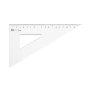 Aristo Tekendriehoek - GEOCollege - Schaalverdeling 20cm - Hoek 60 Graden - Ar-23620