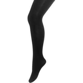 Bonnie Doon Dunne Katoenen Maillot Meisjes Zwart Maat 140/146 - Zomer Maillot/Panty - Fijne Ribstructuur - Kinder Maillot Katoen - Luchtig - Chou