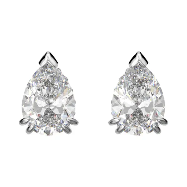 Swarovski Stilla Stud earrings Metal White thumbnail
