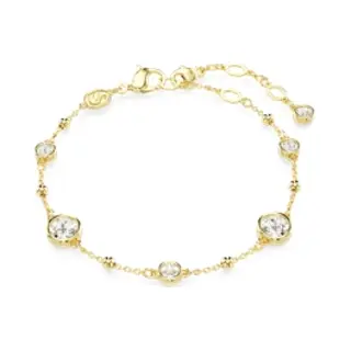 Swarovski, Armbanden, Imber Armband Rondgeslepen Witgoud, (Swarovski Metaal)