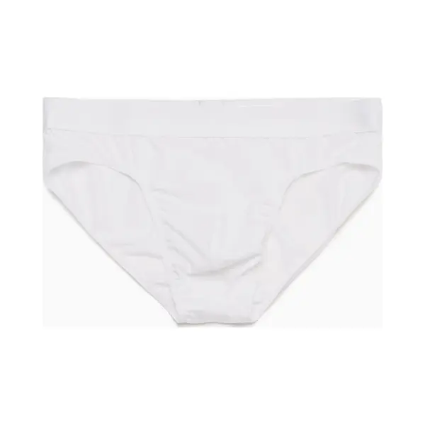 Hom Herren Slip Weiß Baumwolle & Mix Unifarben thumbnail