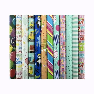 Benza Assortiment Luxe Cadeaupapier Inpakpapier Voor Kinderen CH1 - 200 X 70 Cm - 70 Rollen