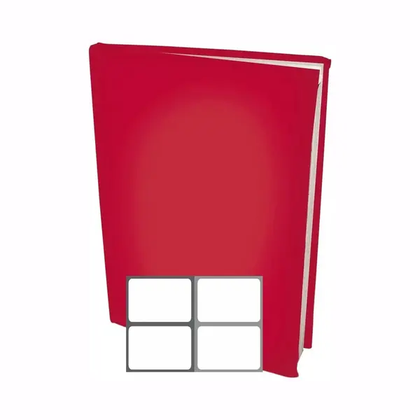 Benza Rekbare Boekenkaften A4 - Rood - 12 Stuks Inclusief Grijze Labels thumbnail