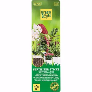 Green Boots Voedingsstaafjes - Fertiliserend Sticks - Organisch Voedingssticks Voor Universeel Gebruik- 30pecs - 5cm - Meststofstaafjes - Organic