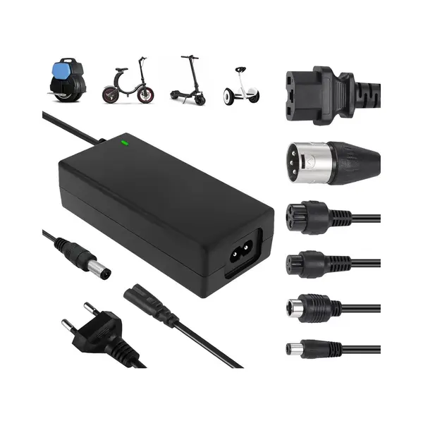Oplader Elektrische Scooter - 36V/42V 2A Lader Met 6 Connectoren - 84W thumbnail