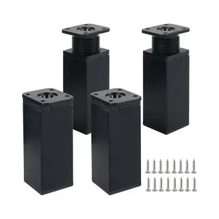 4 Stuks - Meubelpoten - 10 Cm - Verstelbare Meubelvoeten - Verstelbare Tafelpoten - Bank Voeten - Bed Voeten - Tafelpoten - Kastvoeten - Kastpoot -