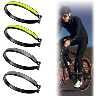 2 Paar Broekklemmen - Broekklem Voor Op De Fiets - Reflecterende Fietsbroekclips - Verhoogde Zichtbaarheid - Verhoogd De Veiligheid - Maximaal 90 Mm -
