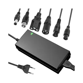 Elektrische Fietslader - Elektrische Scooterlader - 36V/42V 2A Lader Met 6 Connectoren - 84W - Batterijlader - Geschikt Voor Hoverboard, Drift Trike,
