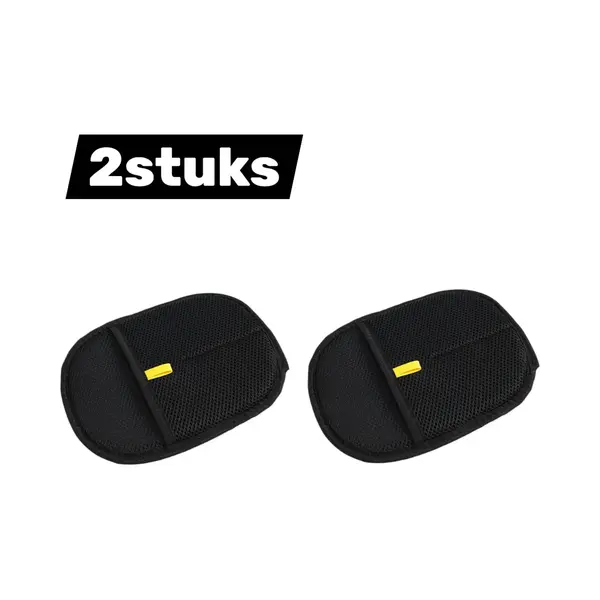 2 Stuks - Elektrostatische Ontharingshandschoenen - Tweezijdige Haarborstel - Kattenhaar Handschoenen Bank Ontharingsapparaat (zwart) thumbnail