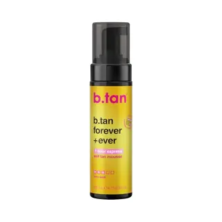 B.tan Ultra Long Lasting Self Tanning Mousse | Forever & Ever - Dark, 1 Hour Instant Express Bronzing Foam, No Fake Tan Smell, Best Tinted Sunless