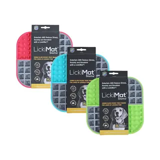 LickiMat Slomo - Hondenbak - Likmat / Anti-schrok / Slowfeeder Voor Hond - Roze - 20 Cm