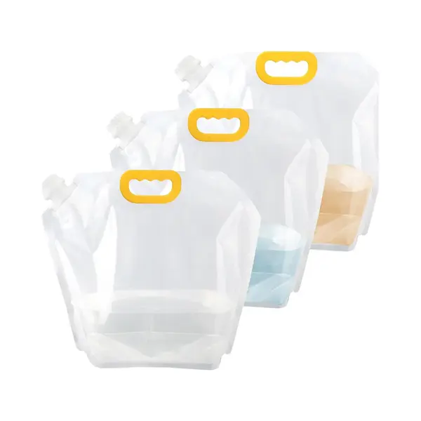 3 Stuks - Wateropslagzak - Wateropbergtas - Waterzak - Water Tas - Opvouwbare Nood Waterzak - 10L Lekvrije - Vriesbestendige Kampeer Waterzak - thumbnail