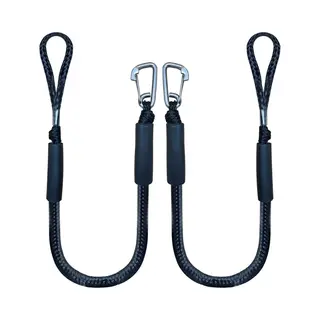 2 Stuks - Boottouw - Aanlegtouw Voor Boten - Uitrekken - Boat Bungee Dock Line Met Haaktouw - Landvast Bootuitrusting - Bootaccessoires - Aanmeertouw