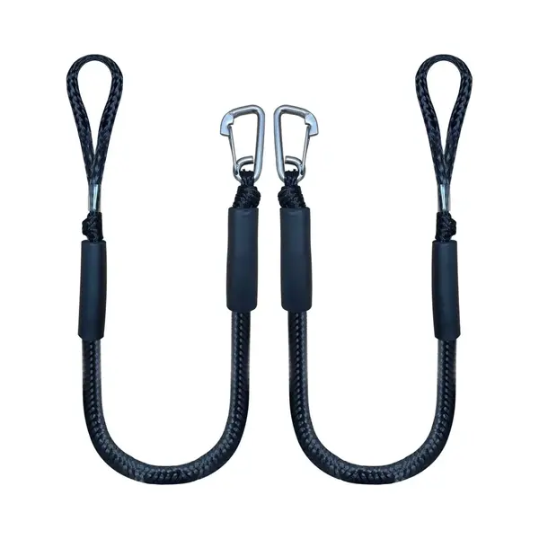 2 Stuks - Boottouw - Aanlegtouw Voor Boten - Uitrekken - Boat Bungee Dock Line Met Haaktouw - Landvast Bootuitrusting - Bootaccessoires - Aanmeertouw thumbnail