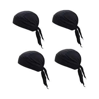 4 Stuks - Fietsmuts - Rijpet - Fietshoofddoek - Skullcap - Zweetafvoerende Muts - Muts - Hoofdband - Sneldrogende Piratenhoed - Muts Voor Buiten -