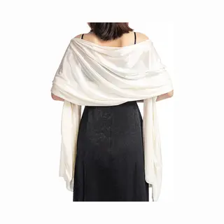 Damessjaal - Omslagdoek - 200*70 Cm - Zacht En Huidvriendelijk - Zijdeglans - Dunne Wikkel - Modieuze Sjaal - Halsdoek - Polyester Zijde - Gebroken