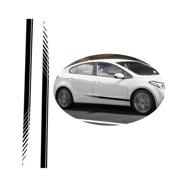 Auto Decoratie - Auto Sticker - Sportauto Stickers - Plakstickers - Racing Sport Strepen Autostickers - Geschikt Voor Body Hood Woondecoratie thumbnail