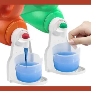2 Stuks - Wasmiddel Bekerhouder - Wasmiddel Druppelvanger - Voor Vloeibare Wasmiddelen - Nooit Meer Rommel Of Lekken - Houdt De Wasmachine, Droger En