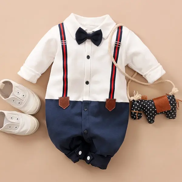Baby Strikje Jarretel Jumpsuit Voor Heren (59cm) thumbnail