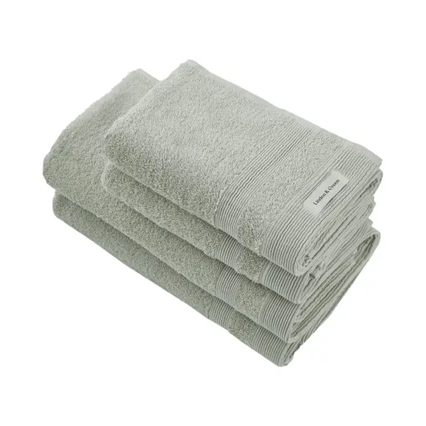 PandaHome L&G - Badhanddoeken Set - 4 Delig - 2 Handdoeken 50x100 Cm & 2 Badhanddoeken 70x140 Cm - 100% Katoen - Olive Groen – Towel Cadeau thumbnail
