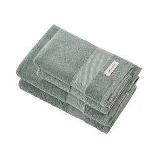 PandaHome L&G - Badhanddoeken Set - 4 Delig - 2 Handdoeken 50x100 Cm & 2 Badhanddoeken 70x140 Cm - 100% Katoen - Towel - Vintage Green