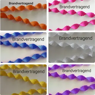 Wefiesta 6 X 24 Meter Draaiguirlande Brandvertragend/ Brandveilig. Carnaval, Themafeest, Verjaardag, Horeca