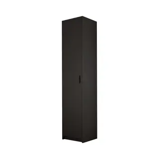 Meubel Square - Kledingkast Slimo - Zwart - 180x40x35cm - Opbergkast - Kolomkast