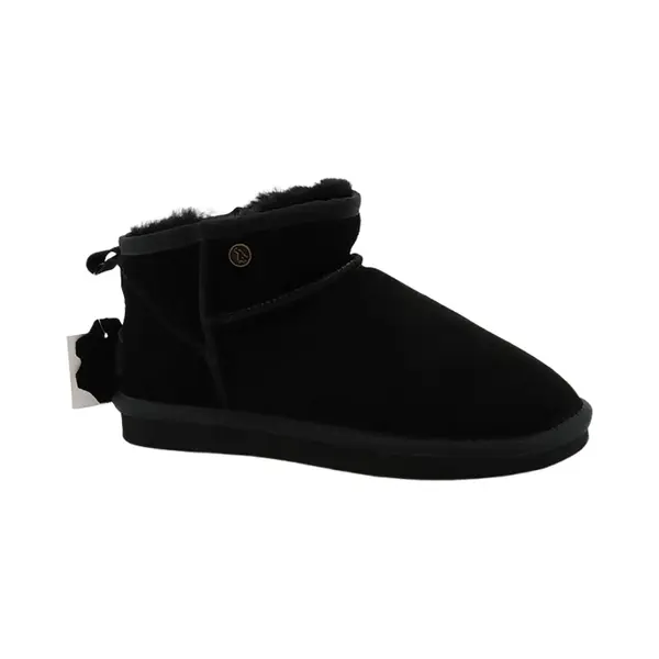 Alpacas Footwear – Dames - Echt Suéde Korte Laarzen - Gevoerd Met 100% Zacht Lamswol – Zwart - 41 thumbnail