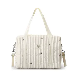 Luiertas - Mombag - Schoudertas - Verzorgingstas - Kraamcadeau - Groot - Olijf - Beige