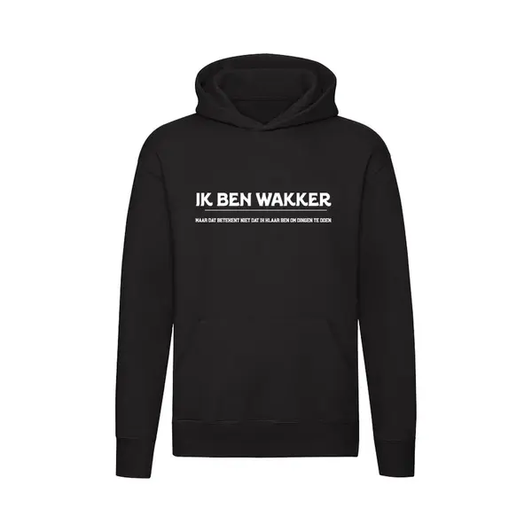 Sol's Ik Ben Wakker, Maar Dat Betekent Niet Dat Ik Klaar Ben Om Dingen Te Doen - Moe - Lui - Chagerijnig - Humeur - Unisex - Trui - Sweater - Capuchon thumbnail