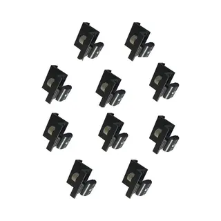 Melili Solar Panel Eindeklem-zonnepaneel Einde Clamp-zwart-zonnepanelen Einde Haak-eindklem Zonnepaneel 30mm-10 Stuks-Eindklem Voor Zonnepanelen-Rvs-solar