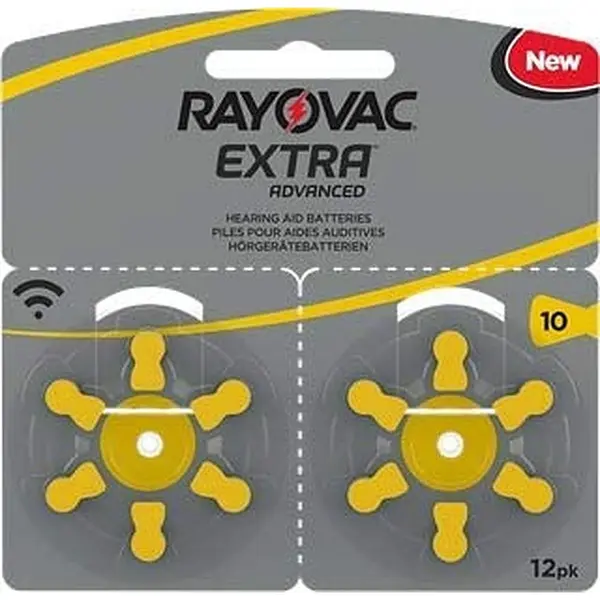 Rayovac Extra Hoorbatterijen 10 Geel - 12 Stuks thumbnail