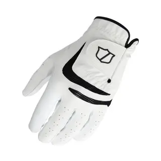 Wilson Grip Plus Men's Golf Glove, Provides Unmatched Grip, With A Breathable Mesh Design And Reflective Details, Colour, White, Size, L (Left Hand)