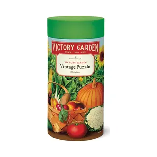 Vintage Puzzel Victory Garden Cavallini & Co - Legpuzzel 1000 Stukjes Tuin/Groenten/Vegetable