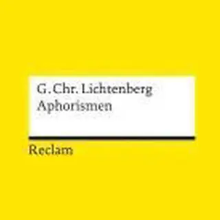 Lichtenberg, Georg Ch Aphorismen