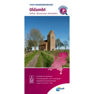 Wandelregiokaarten- Oldambt, Delfzijl-Blauwestad-Winschoten Hiking Region Map