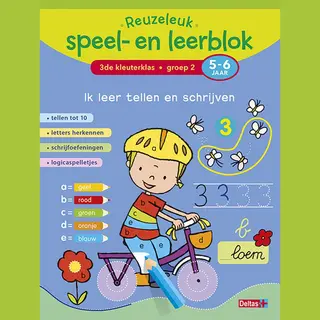 Reuzeleuk Speel- En Leerblok - Ik Leer Tellen En Schrijven 3de Kleuterklas; Groep 2; 5-6 Jaar